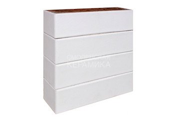 Клинкер фасадный ЛСР «Вернамо» белый гладкий 4