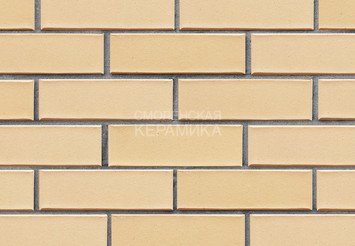 Кирпич лицевой керамический ЛСР Бежевый гладкий, 1НФ 3