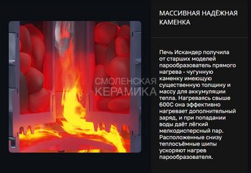 Печь чугунная для бани Технолит ИСКАНДЕР ЗК 25 (M) Pro 5