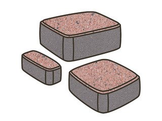 Тротуарная плитка Готика, Классика Premiun Gold, 60 мм, цвет Голд 18