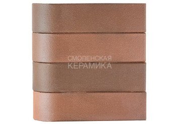 Кирпич керамический печной ЛСР Красный флэш гладкий, угловой R60, 1НФ 2