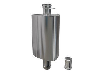 Бак "Каспий" 63л треугольный на трубе Ф115 (AISI 201/1.0)