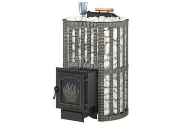 Печь чугунная для бани Везувий Ураган Ковка 22 (271) 1