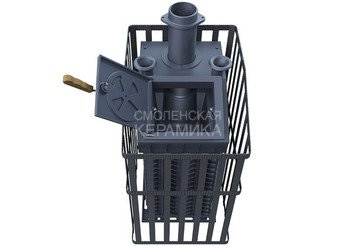 Печь чугунная для бани Технолит Гефест ЗК 30 Ураган 5