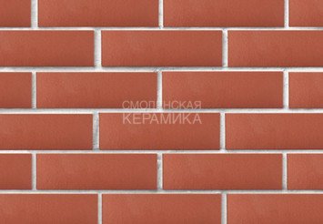 Кирпич лицевой полнотелый ЛСР Красный гладкий, 1НФ 2
