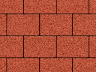 Тротуарная плитка Выбор "Прямоугольник" Гранит, красный, 200х100х40 мм