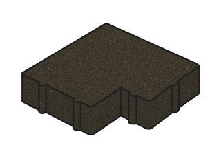 Тротуарная плитка Готика, "Калипсо Profi", 60 мм, суперчерный