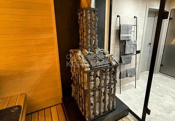 Печь чугунная для бани Технолит Гром 30 (П2) Ураган 12