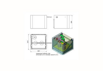 Обливное устройство EVEREST BLACK 15л 2