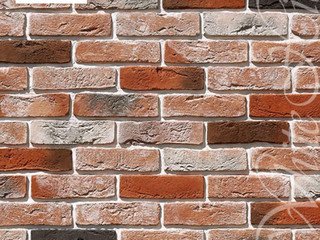 Декоративный камень 301-50 White Hills "Лондон брик" (London brick), оранжевый, плоскостной