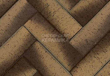 Клинкер тротуарный ЛСР ангобированный «МОНАКО» Золото Лонг 1