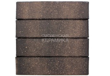 Кирпич лицевой керамический ЛСР Графитовый с посыпкой, гладкий, 1НФ 4