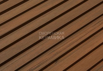 Фасадная (стеновая) реечная панель CM WALL, 219х26х3000 мм, TEAK (Тик) 2