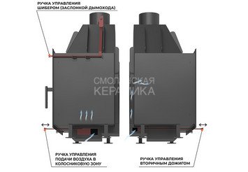 Камин ASTON 700 «BRAN» Н-1276 Амфиболит 4