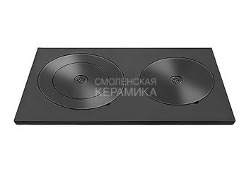 Плита Усиленная двухконфорочная 4В (410х710) 2