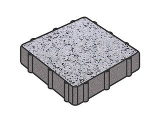 Тротуарная плитка Готика, Квадрат Premium Gold, 300x300x100 мм, цвет Голд 3