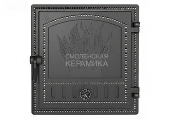 Дверка ВЕЗУВИЙ каминная 281 (Антрацит) 1