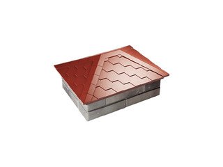 Колпак Zking Everest 520 х 390 с посадкой на 2x1,5 кирпича красный