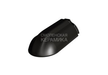 Конёк начальный/конечный MLADOST KONTINENTAL PRO black engobe 1