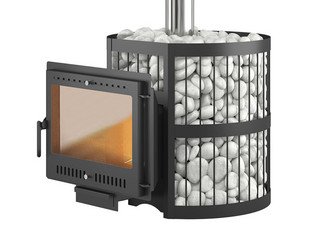 Чугунная печь для бани ЭТНА Стандарт 24 (Панорама) "М"