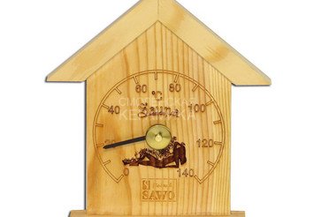 Термометр SAWO маленький домик 160х185мм сосна 115-TР 1