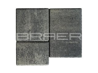 Тротуарная плитка BRAER Старый город "Венусбергер", Color Mix Вечер, 40 мм