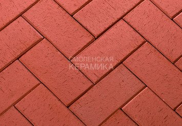Клинкер тротуарный ЛСР «ЛОНДОН» красный 1