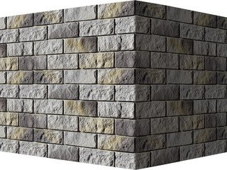 Декоративный камень 416-85 White Hills "Лорн" (Lorne), светло-серый, угловой