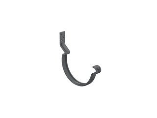 Крюк крепления желоба короткий с компл. крепл. усиленный 125, AQUASYSTEM (Polyester), темно-серый