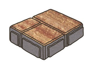 Тротуарная плитка Готика, "Старый Город Natur", 60 мм, клинкер