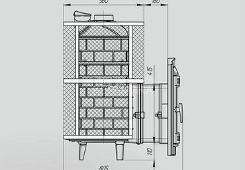 Печь банная 