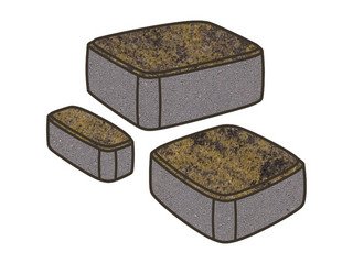 Тротуарная плитка Готика, "Классика Natur", 80 мм, лимончелло