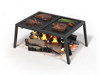 Плита чугунная "ГРИЛЬ","СТЕЙК" с подставкой