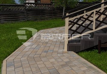 Тротуарная плитка BRAER Старый город 