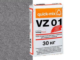 Кладочный раствор с трассом Quick-mix VZ 01 . D, графитово-серый, 30 кг