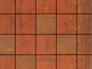 Тротуарная плитка Выбор "Квадрат" Листопад гранит, Арабская ночь, 200х200х60 мм