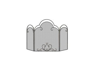 Экран каминный Везувий С130Ч