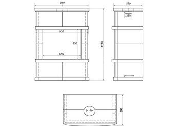 Камин ASTON 700 
