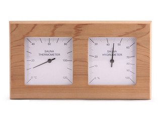 Термометр+гигрометр SAWO прямоугольный 140х255мм кедр 224-ТНD