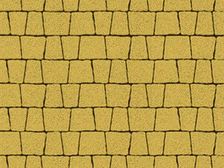 Тротуарная плитка Выбор "Антик" Стандарт, желтый, 60 мм