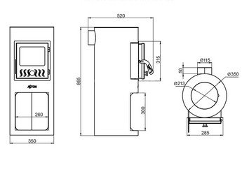 Печь отопительная ASTON 