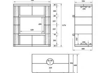 Камин ASTON 600 «BOYARD» Амфиболит 5