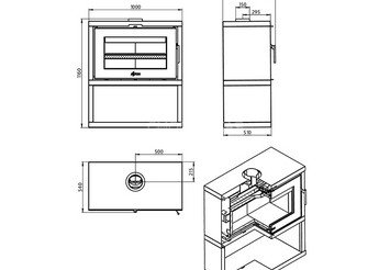 Печь-Камин ASTON 