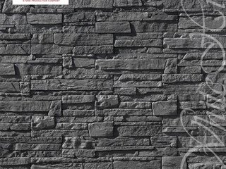 Декоративный камень 239-80 White Hills "Каскад Рейндж" (Cascade Range), угольно-черный, плоскостной,