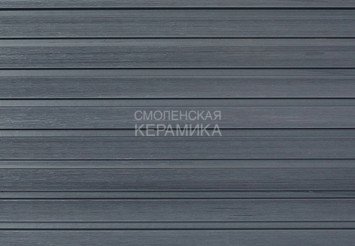 Фасадная (стеновая) реечная панель CM WALL, 219х26х3000 мм, EBONY (Серый) 3