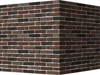 Декоративный камень 304-65 White Hills "Лондон брик" (London brick), коричневый, угловой
