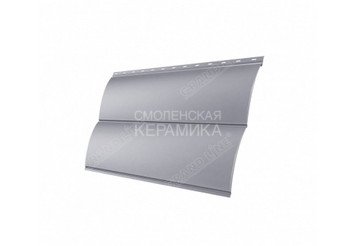 Сайдинг GL Quarzit Lite Блок-Хаус 0,5мм серый глянцевый 2