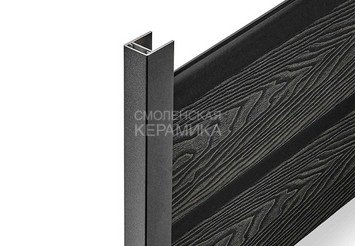 Заборная панель EasyDecking Wood-X 146×20×3010 мм, Черное дерево 5