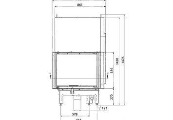 Каминная топка ASTON 