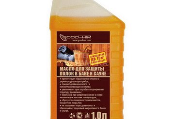Масло для защиты полок в бане и сауне, G-H-210, кан. 1л. 1